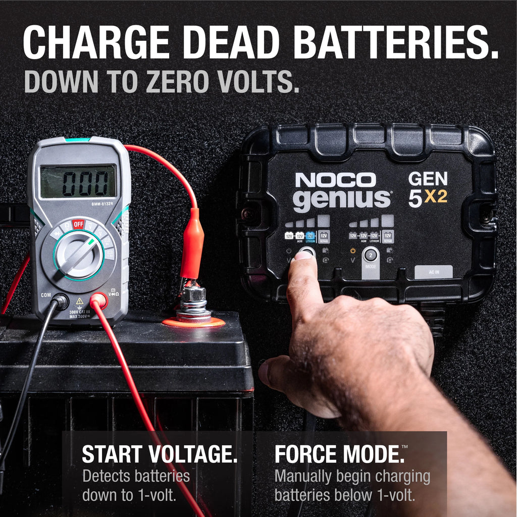 2-Bank 12V Onboard Battery Charger Q58144