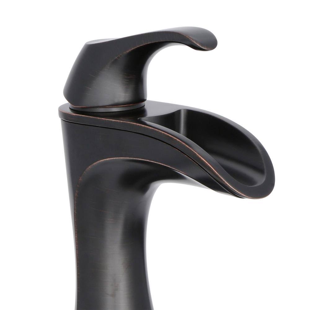 Brea 4 in. Centerset Single-Handle Bathroom Faucet in Tuscan Bronze T651