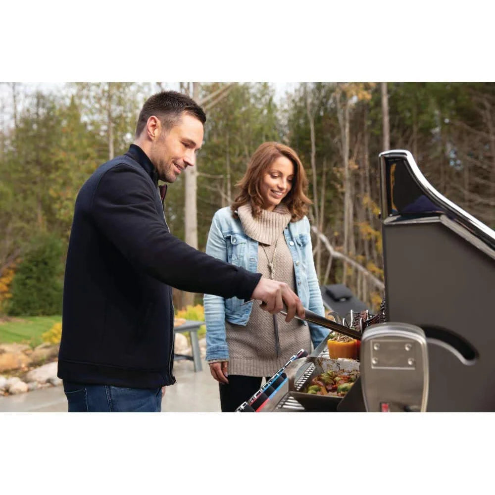 Natural Gas Outdoor Grill with 5 Burners Bundle with Cutlery Set, Cutting Board, Oven Mitt, Timer, 2x Duck Fat and 2 YR CPS Enhanced Protection Pack S6515