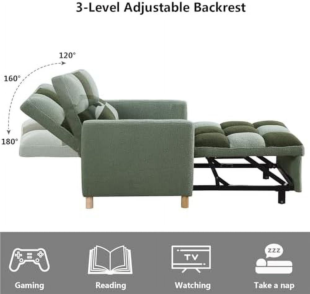 Rainb Velvet Convertible Futon Chair Bed P195500