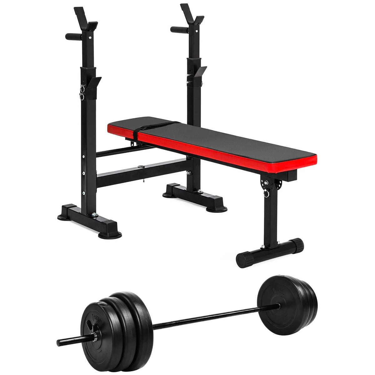 Adjustable Olympic Workout Bench with Squat Rack O467