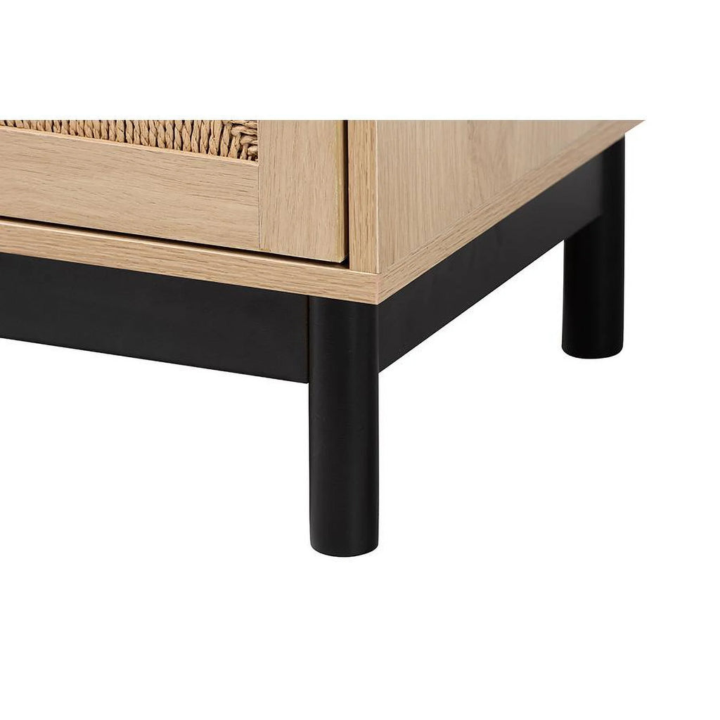 1 Drawer Mid-Century Wood End Table E25929