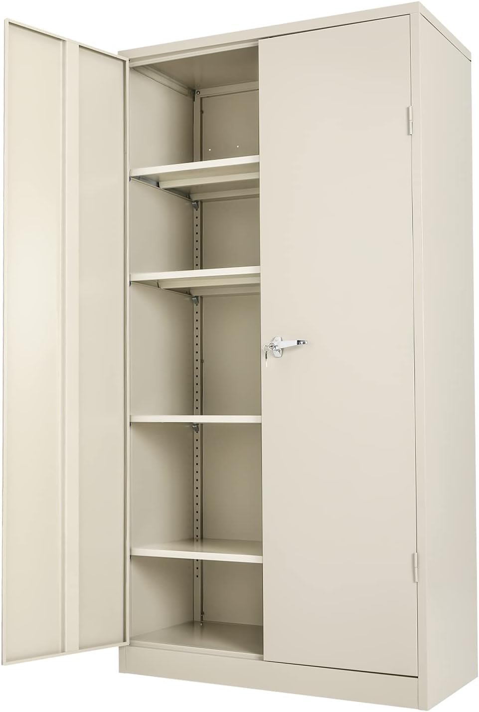 72 Locking Metal Storage Cabinet with 4 Adjustable Shelves E248735