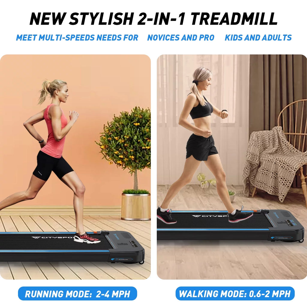 Portable Slim Treadmill with Audio Speakers L873