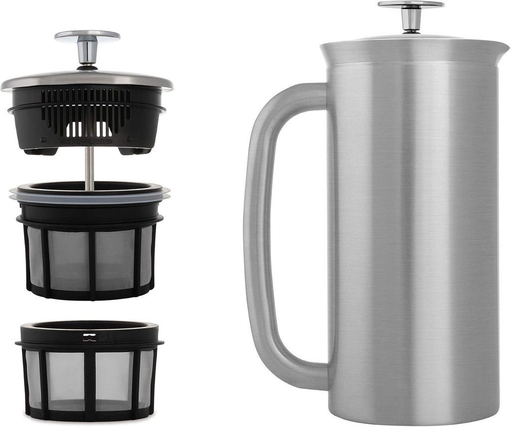 18 Ounce Double Walled Stainless Steel French Press C51318