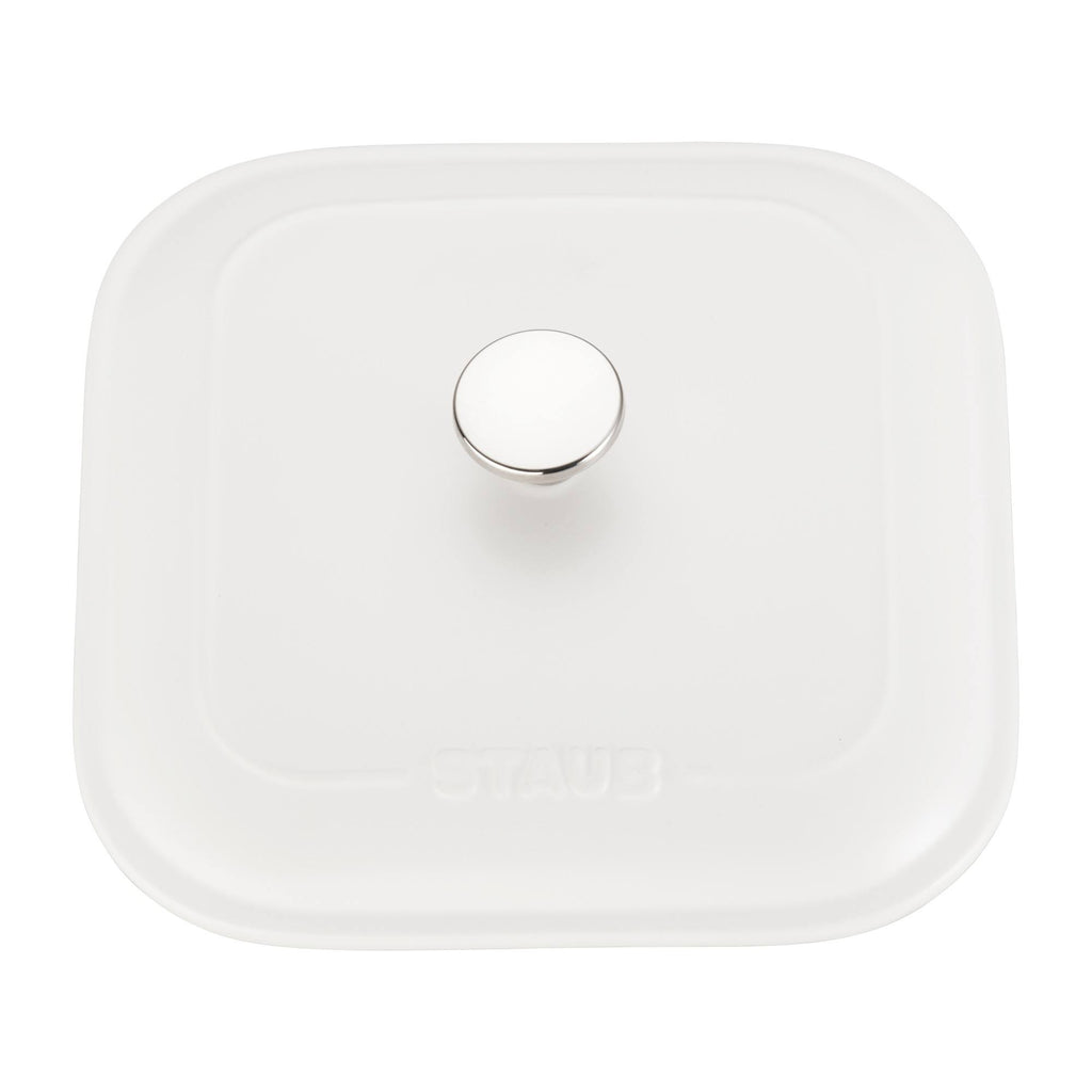 Matte White Square Covered Baking Dish E21511