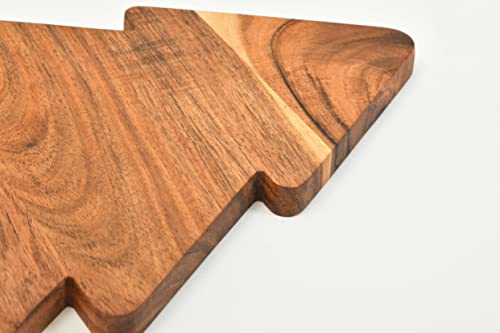 Organic Acacia Cutting Chopping Board with Handles U9837