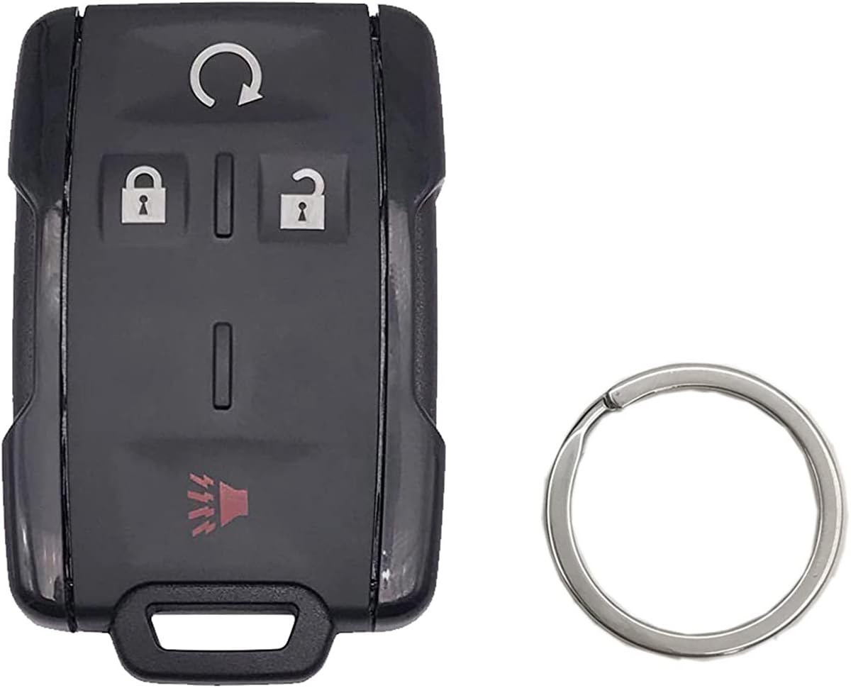 Black Replacement Key Fob Case Shell 4 Buttons Remote Car Housing Cover L2993