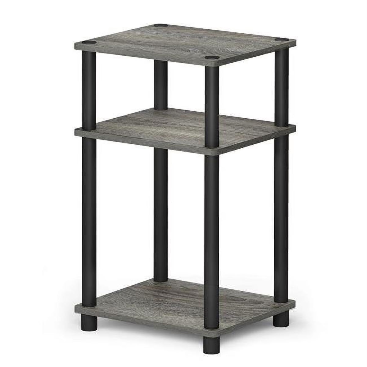 French Oak/Black 3-Tier End Table G59542