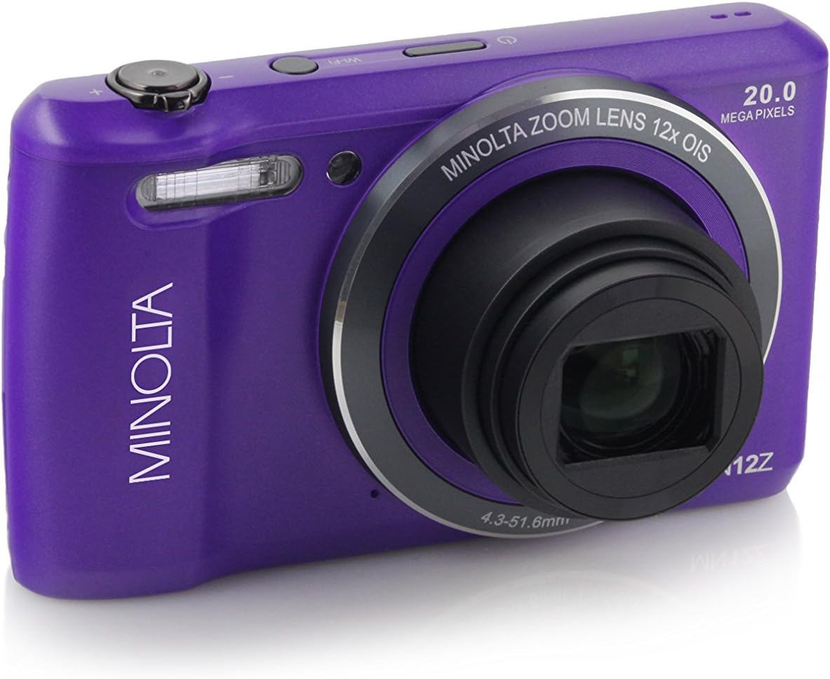 12x Zoom Wi-Fi Digital Camera Purple Pack of 2 Y269808