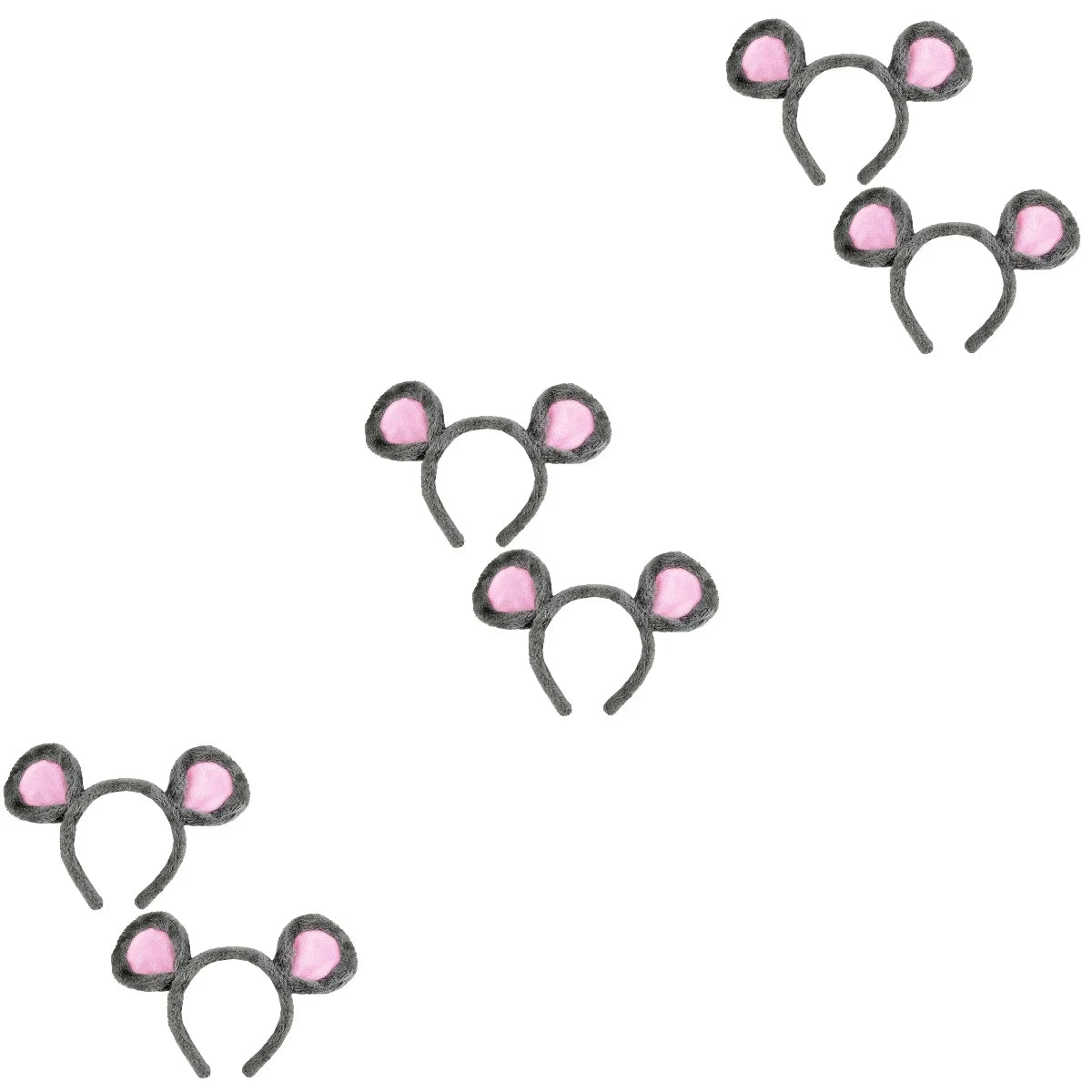 6 pcs Children Mouse Ear Hair Accessories (Grey) H9400