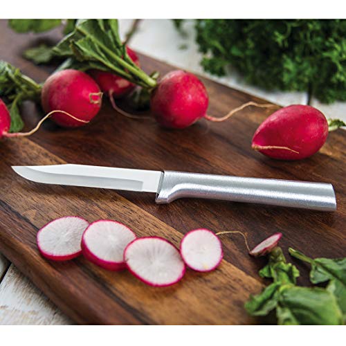 7 Stainless Steel Kitchen Knives Starter Gift Set with Brushed Aluminum S37433
