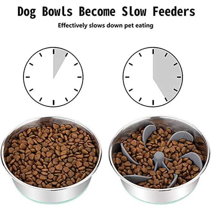 White Dog Slow Feeder S5957