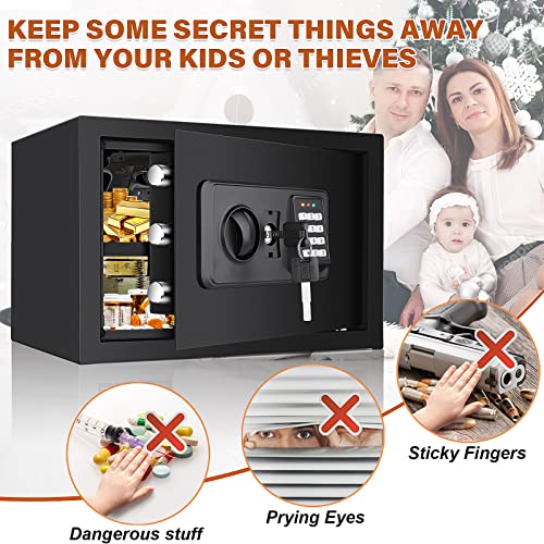 1.0 Cubic Fireproof Waterproof Digital Keypad Safe with Fireproof Money Bag I72073