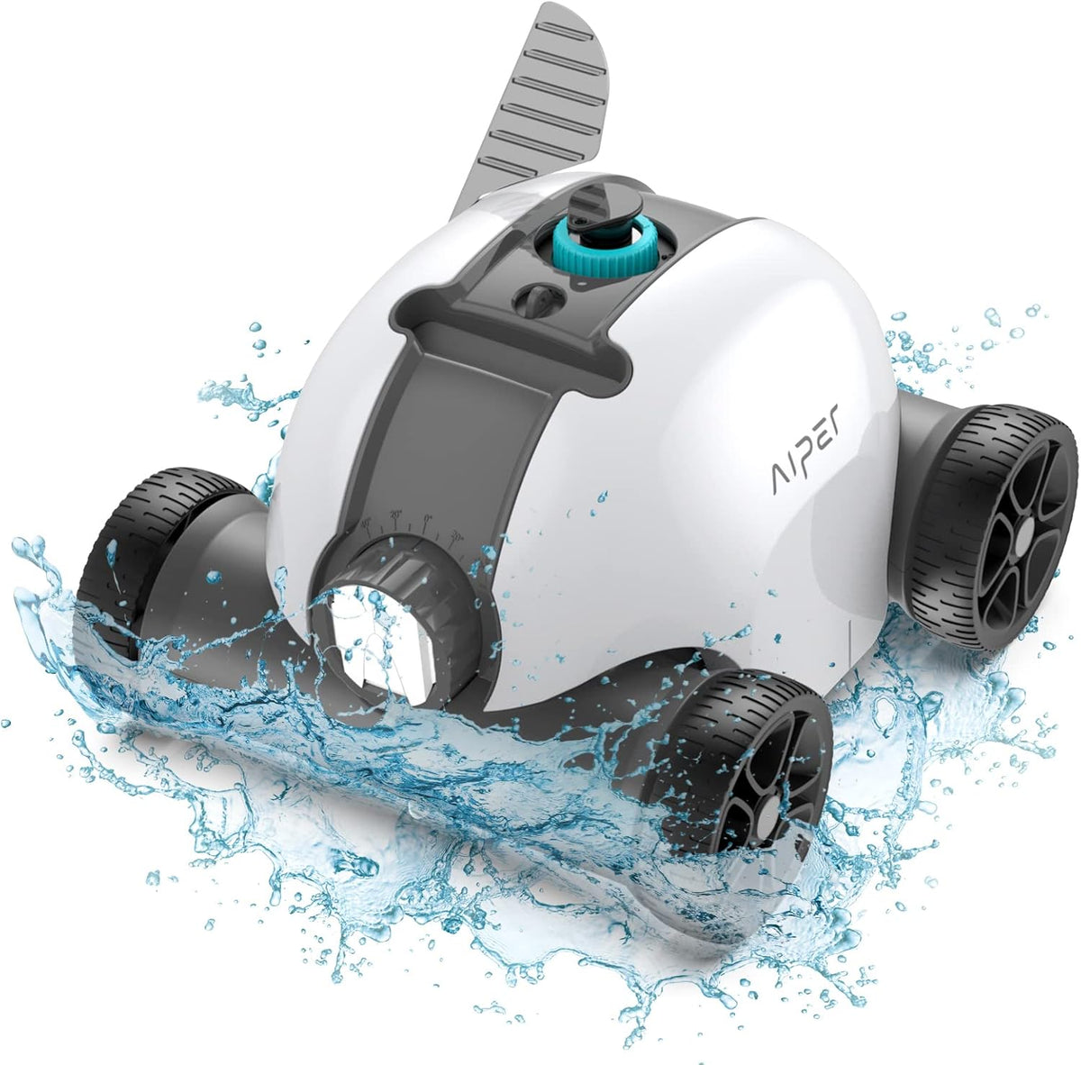 Cordless Robotic Pool Cleaner with Dual-Drive Motors F77028