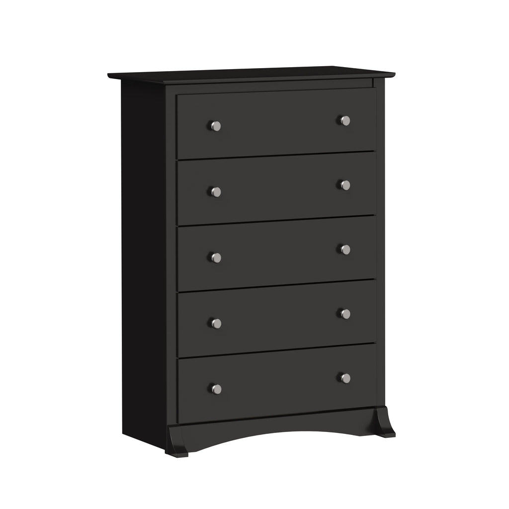 Black 5 Drawer Chest M6595