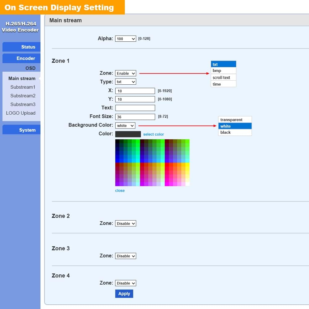 HDMI Video Encoder for Live Streaming Broadcast A317046
