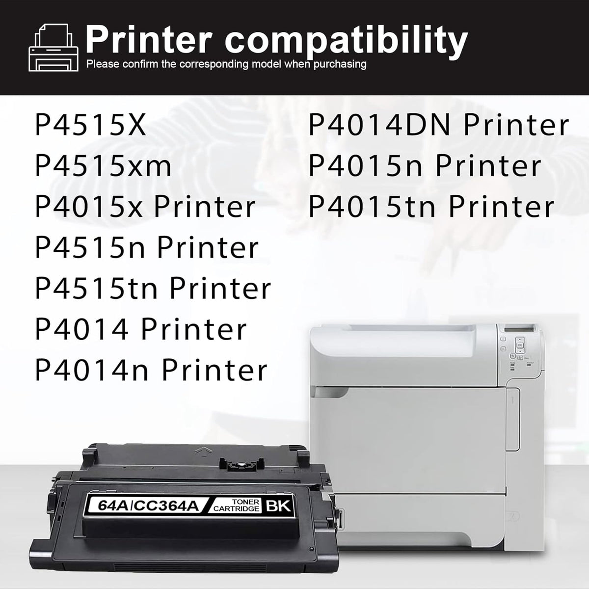 3 Pack Black Toner Cartridge for HP Printers I634