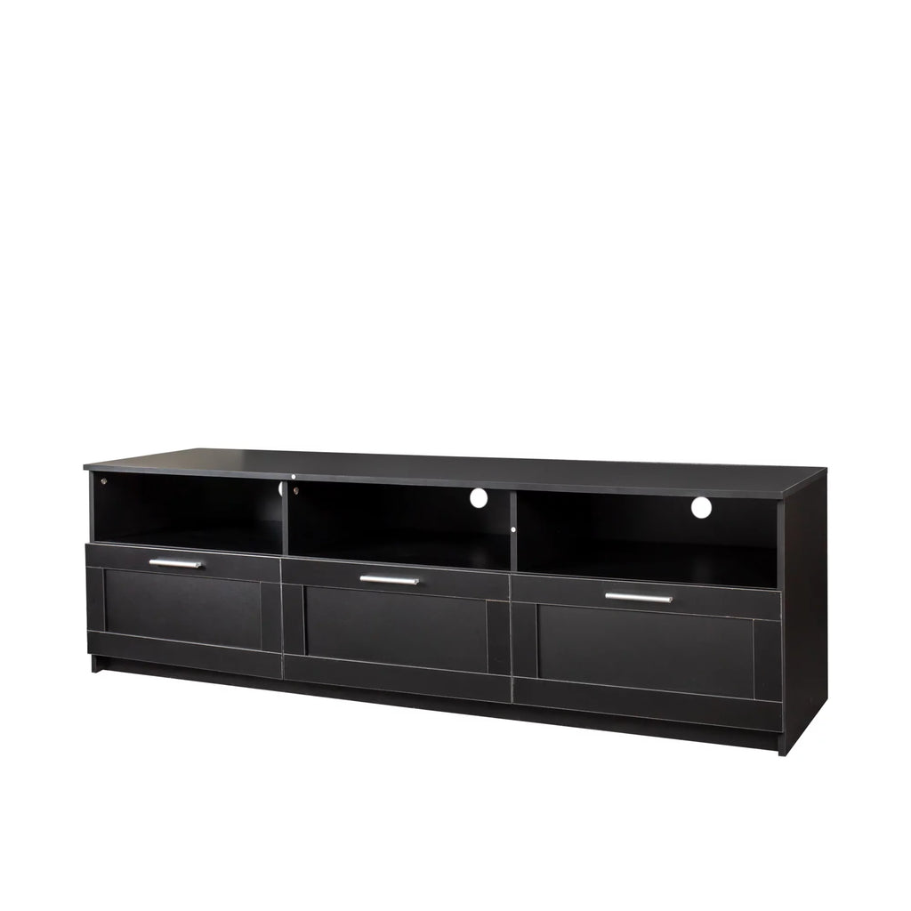 Black TV Stand with Storage N3433