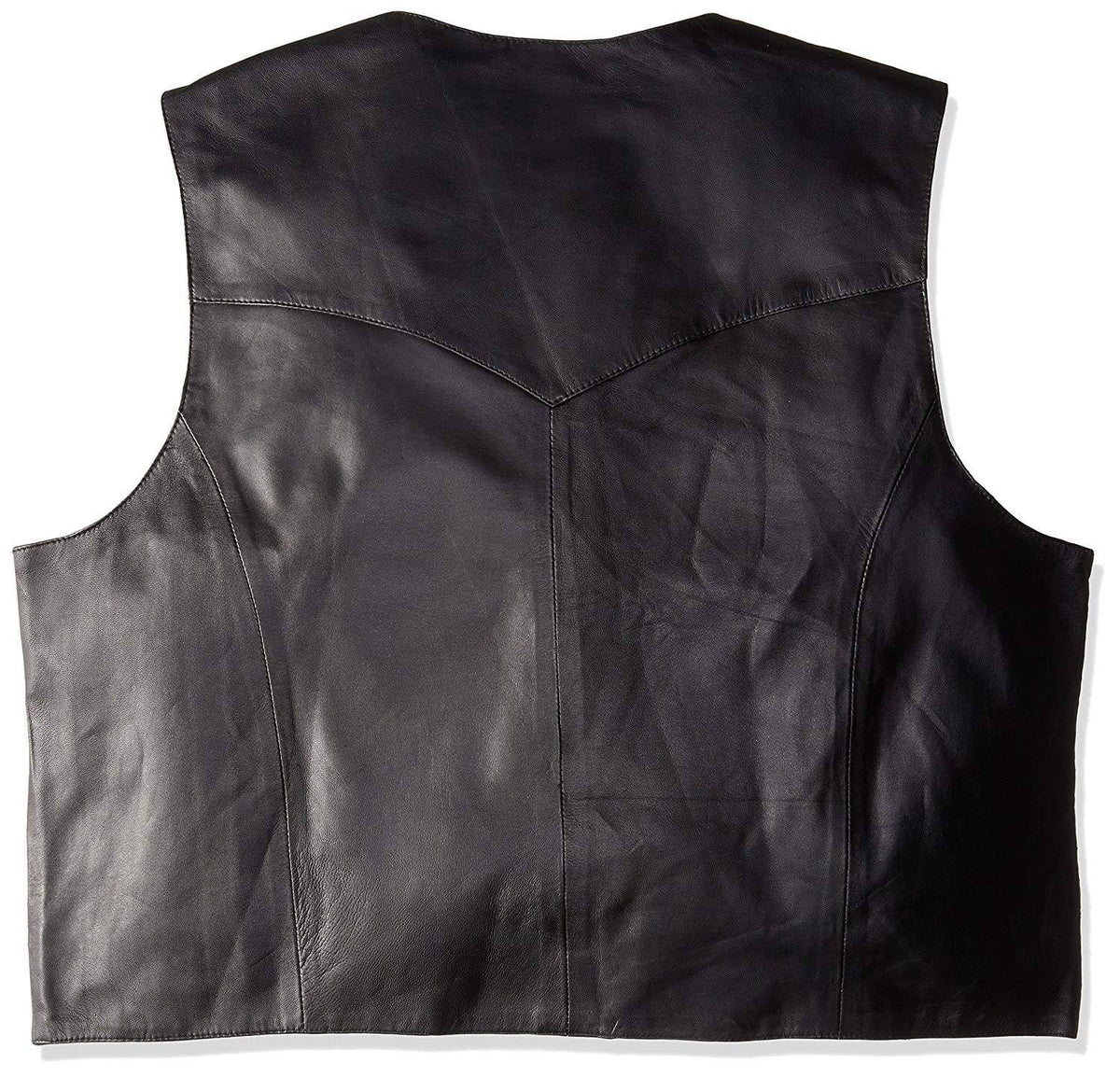 Brown Calf Suede Western Snap Vest K424