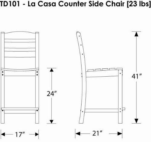 Slate Grey Counter Side Chair X704556