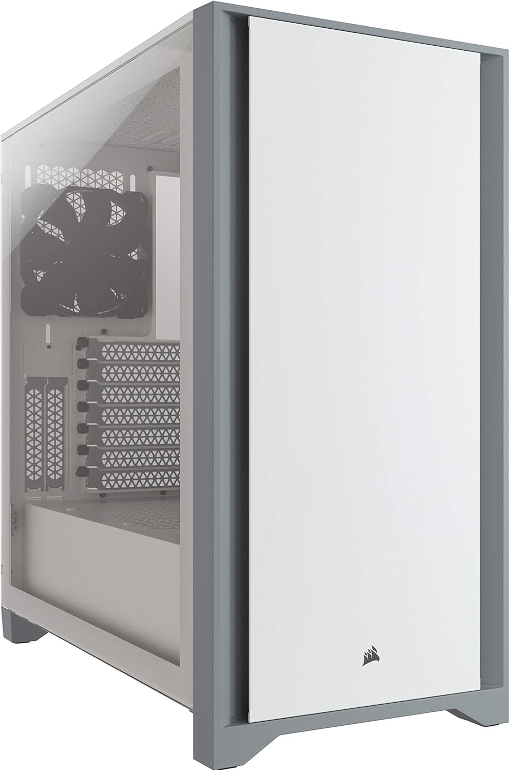 Black Tempered Glass Mid-Tower ATX PC Case W6927