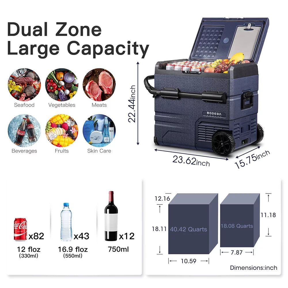 12 Volt 37 Qt. Portable Car Refrigerator O7272