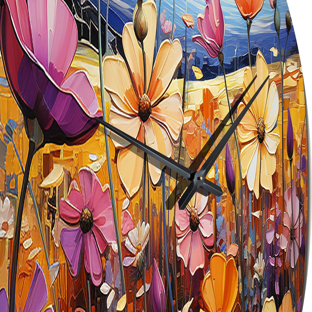 Floral Oversized Wall Clock M374139