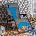 Aqua XL Oversized Padded Zero Gravity Chair Q913