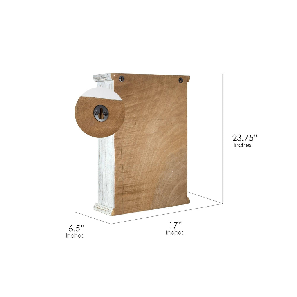 Whitewashed Rustic Storage Cabinet H639