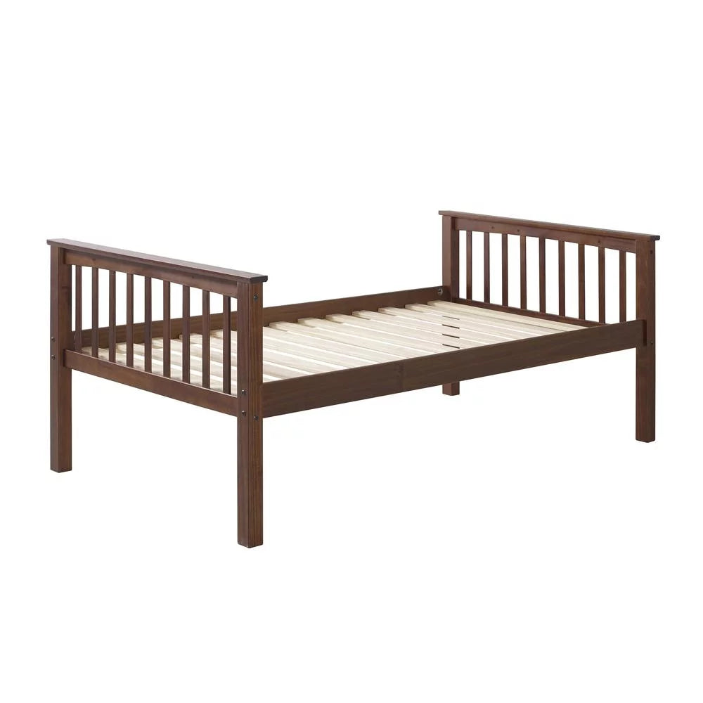 Solid Pine Wood Twin Over Twin Bunk Bed O587662