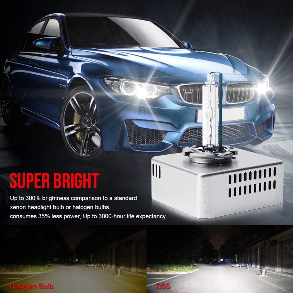 35W Xenon White 5500K 2PCS Pack D5S Headlight Bulbs S37358