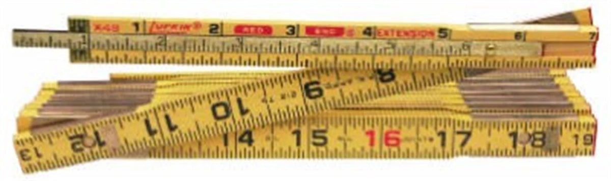 8-Foot by 5/8-Inch Wood Rule with Slide Rule Extension O85759