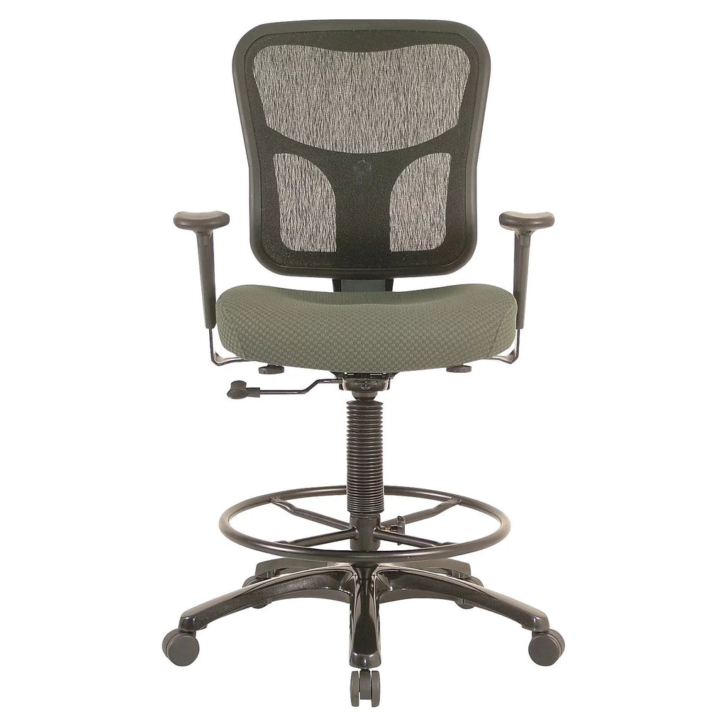 Ergonomic Fabric Mid-Back Drafting Stool M851
