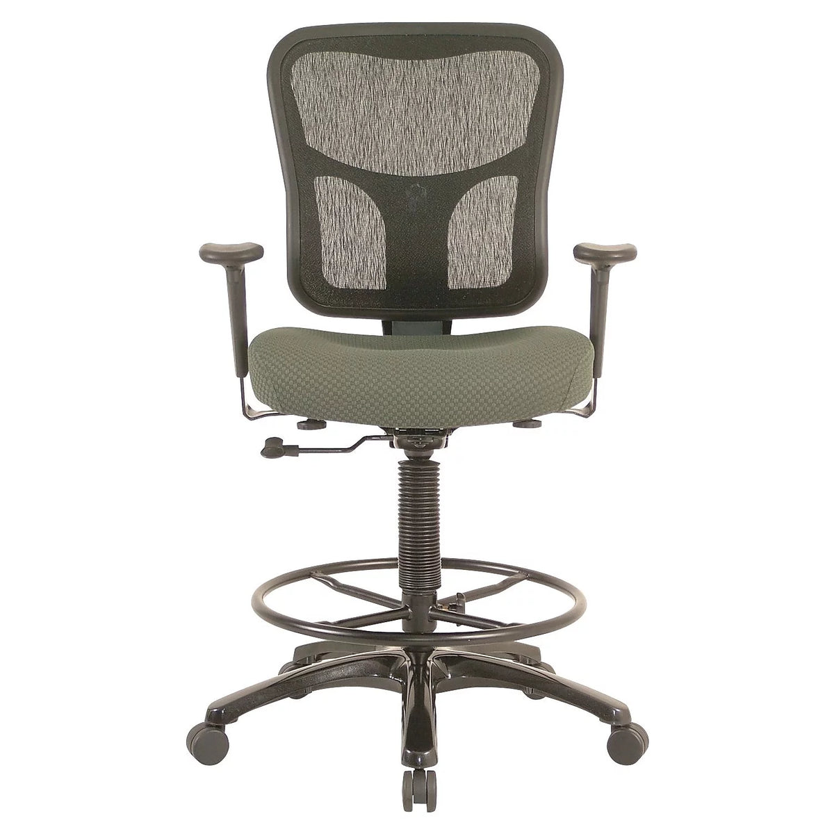 Ergonomic Fabric Mid-Back Drafting Stool M851