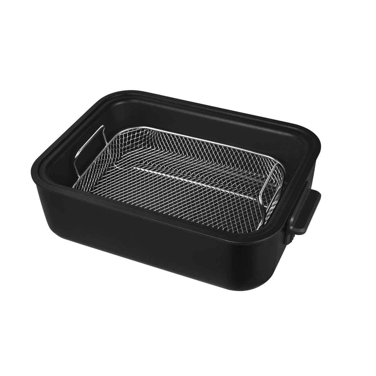 6Qt 7 In 1 Black Air Fryer Indoor Grill Combo I652