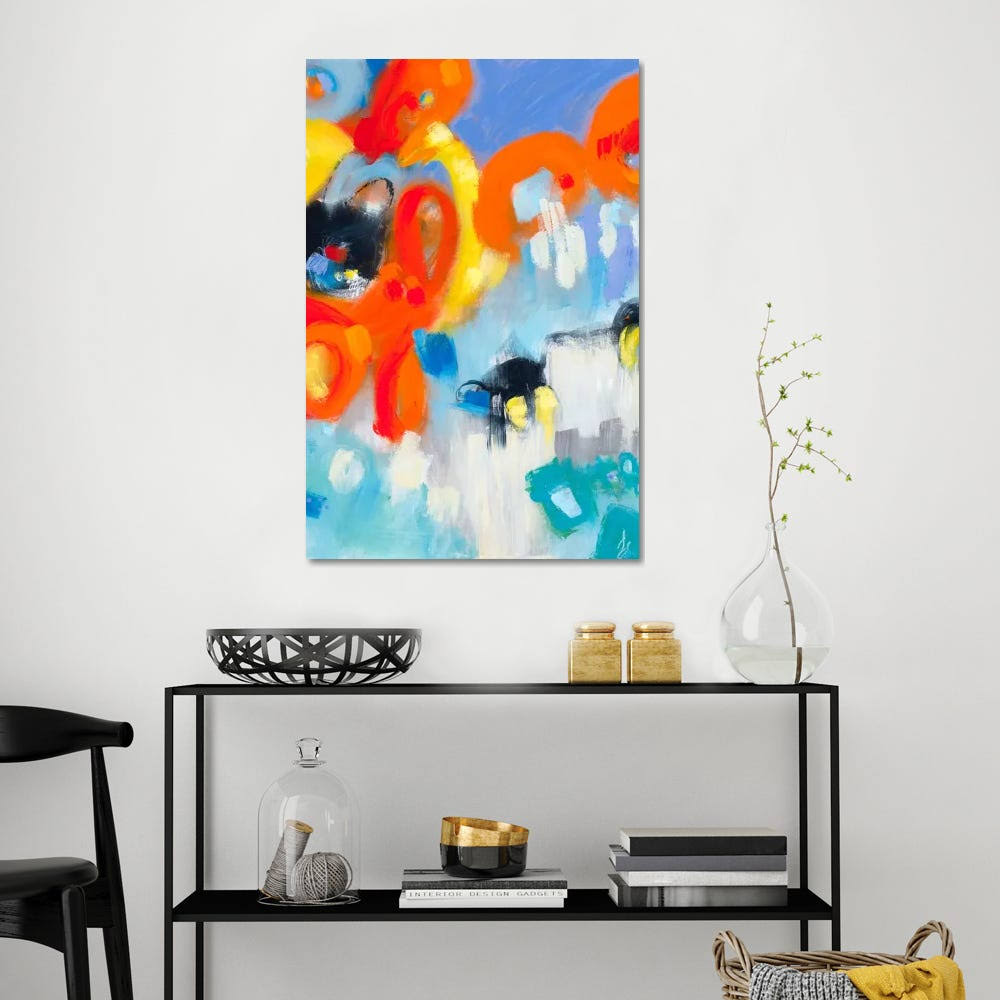 Abstract Expressionism Canvas Wall Decor Prints T154620