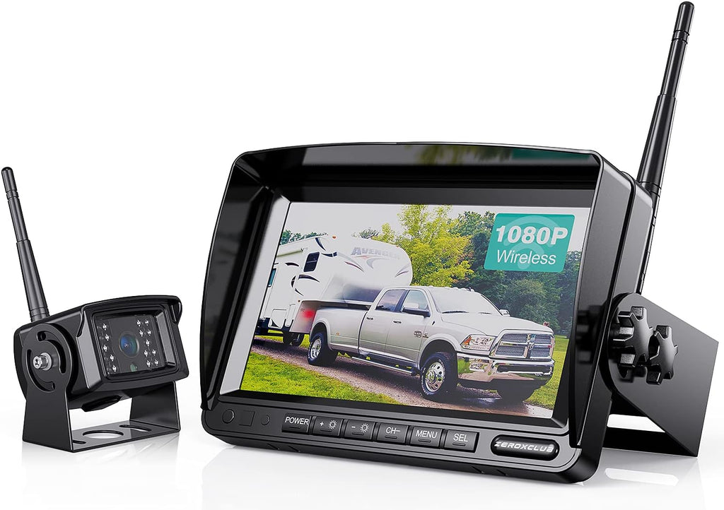 HD Wired Backup Camera System Kit with 7" LCD Monitor I369