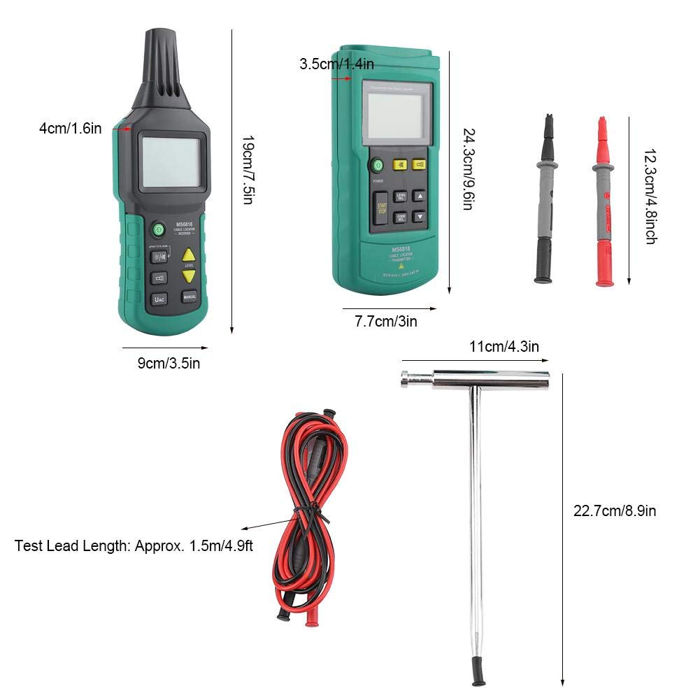 Cable Locator Network Cable Detector Underground Pipe Detector AC/DC 12V-400V H265