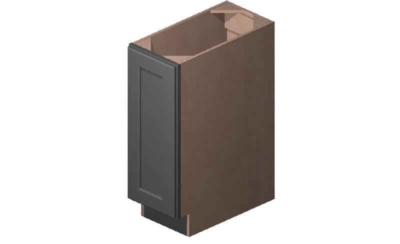Grey High-Density Fiberboard Base Cabinet J316