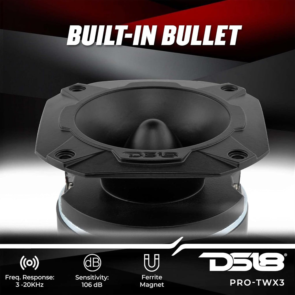 4 Super Bullet Tweeter 480 Watts 1.5 Aluminum 4-Ohm O141