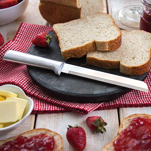 7 Stainless Steel Kitchen Knives Starter Gift Set with Brushed Aluminum S37433