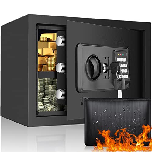 1.0 Cubic Fireproof Waterproof Digital Keypad Safe with Fireproof Money Bag I72073