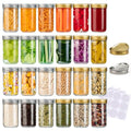 8 oz 24 Pack Glass Canning Jars with Lids and Bands R26823