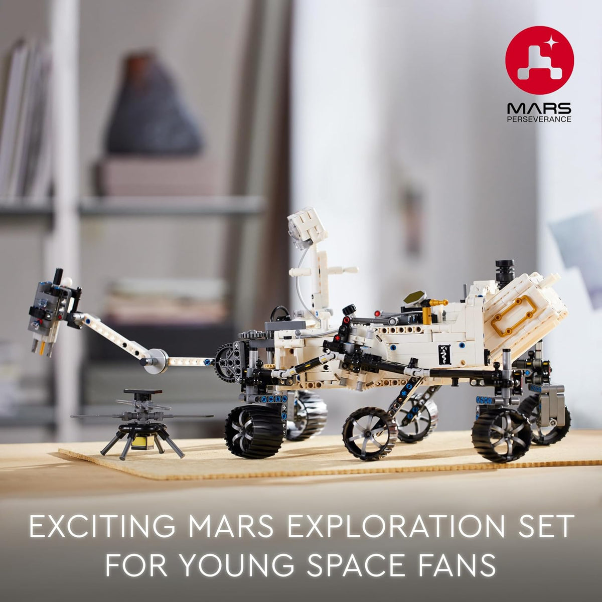 LEGO Technic Mars Rover Perseverance Building Kit with Replica Ingenuity Helicopter O67946