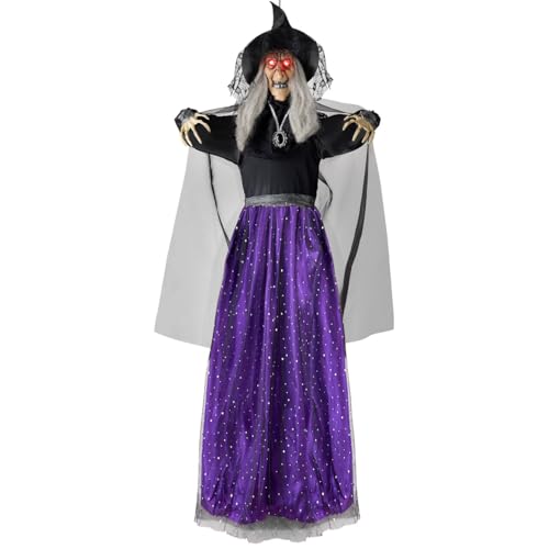 47” Animated Witch Halloween Decorations T151
