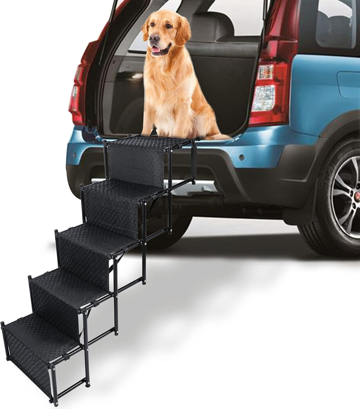 Folding 4 Steps Pet Dog Car Stairs T16304