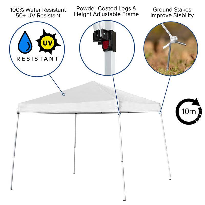 Blue Outdoor Pop Up Canopy Tent with Carry Bag Q7785