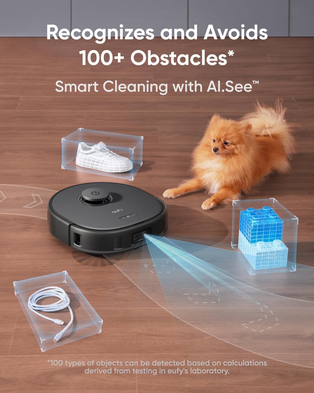 Robot Vacuum and Mop with 8,000 Pa Suction, Dual Mops with Auto-Lift, Carpet Detection, AI Obstacle Avoidance, Auto Mop Washing, Auto Drying, Self-Emptying D925