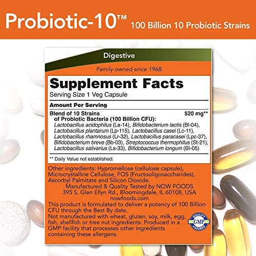 30 Veg Capsules Probiotic-10 100 Billion M663215